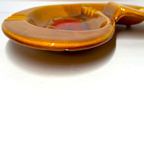 Vintage MCM Wade Of California Ceramic Boomerang Heart Ashtray Coin Trinket Tray - Picture 12 of 13